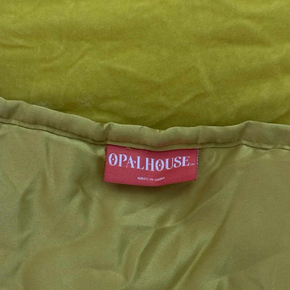 Opalhouse Tufted Velvet Mustard Gold   FULL QUEEN Quilt Comforter Only Yellow